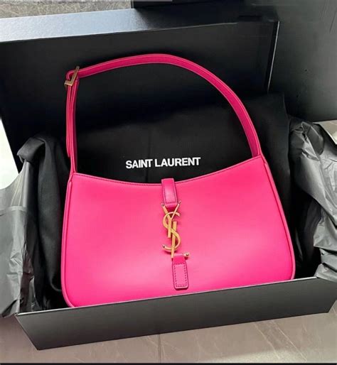 ysl pink puffer bag